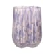 image 1 of Straits Small Textured Glass Flower Vase 20cm Pink