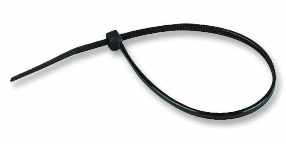 PRO POWER - Weatherproof Cable Ties Black 200mm x 2.5mm 100 Pack