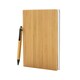 image 4 of XD Collection Bamboo A5 Notebook & Pen Set - Brown - One Size