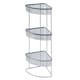 image 3 of Showerdrape Pure Chrome Freestanding Bathroom Floor Corner Caddy