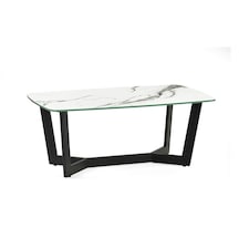 Pure White Marble Coffee Table | White | White
