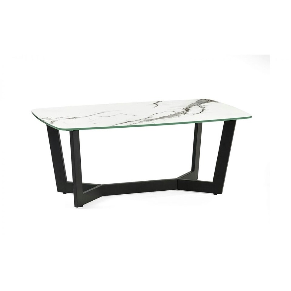 image 1 of Pure White Marble Coffee Table | White | White