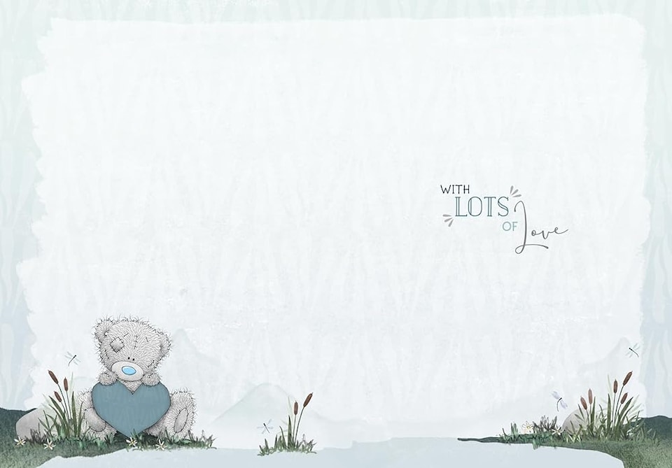 image 1 of Bear Holding Heart Amazing Grandad Multi Caption Father's Day Card