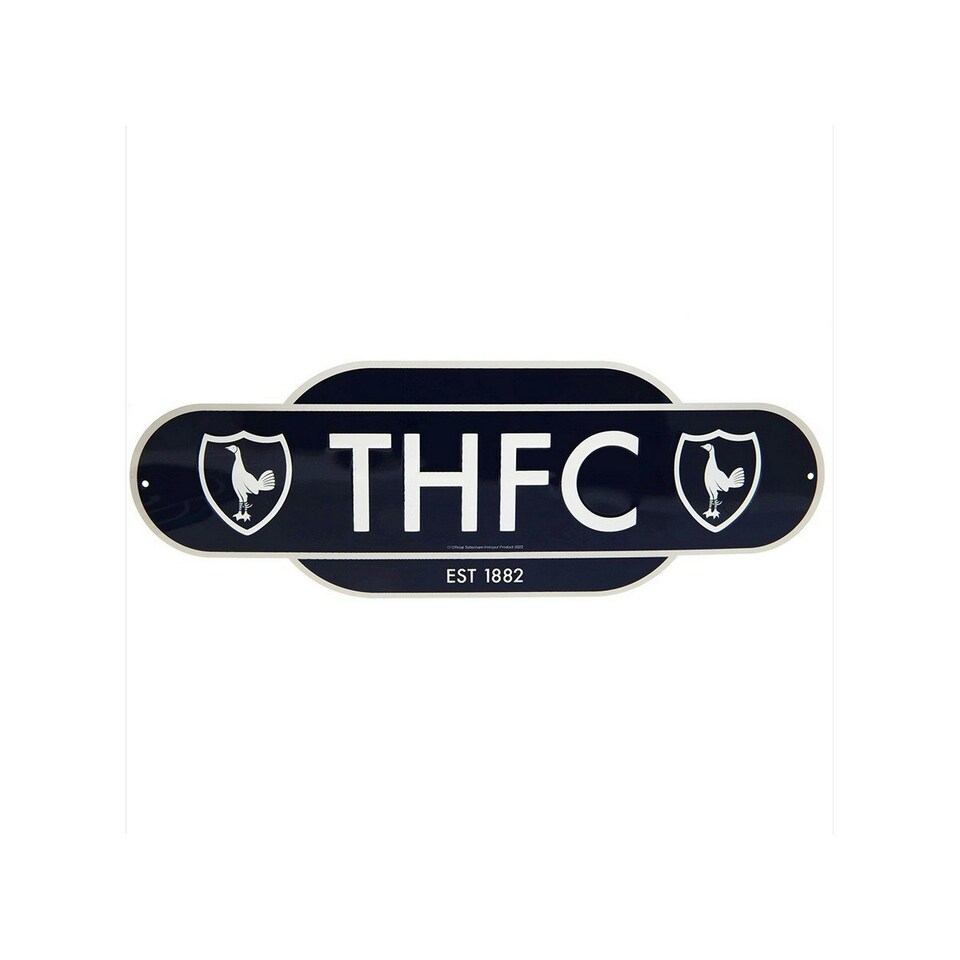 Tottenham Hotspur FC Retro Years Plaque - Navy/Cream - One Size