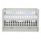 image 2 of Pembrey Cot Bed, Under Drawer & Premium Sprung Mattress - Convertible, Adjustable Mattress Base, Birth to 4 Years (Ash Grey)