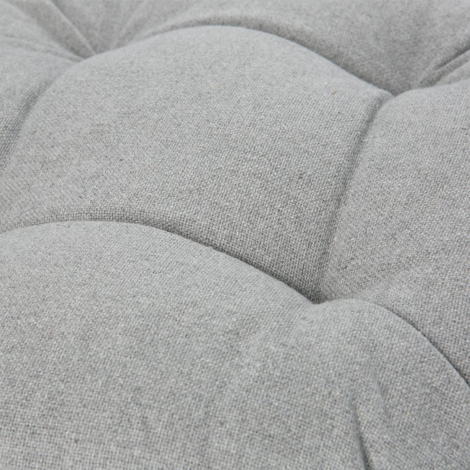 image 1 of Harbour Housewares Round Garden Chair Seat Cushions - Grey - Pack of 2 | Grey | Grey