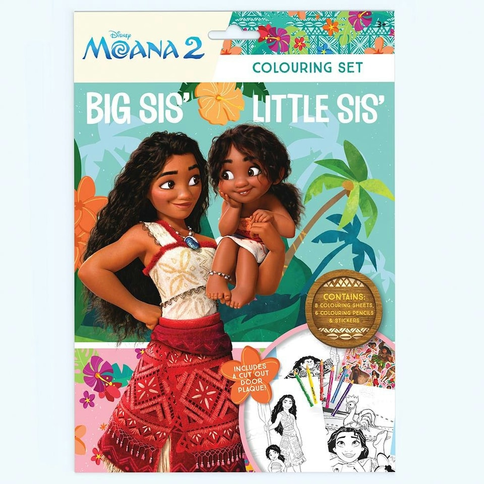 Disney Moana 2 Colouring Set