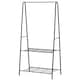 image 1 of HOMCOM A Shaped Clothes Rack Garment Hanger Hanging Rail 2-tier Shelving Metal