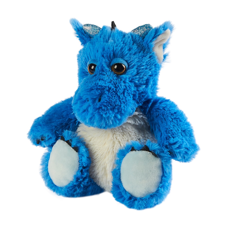 image 1 of Warmies Junior Plush Blue Dragon MEDIUM