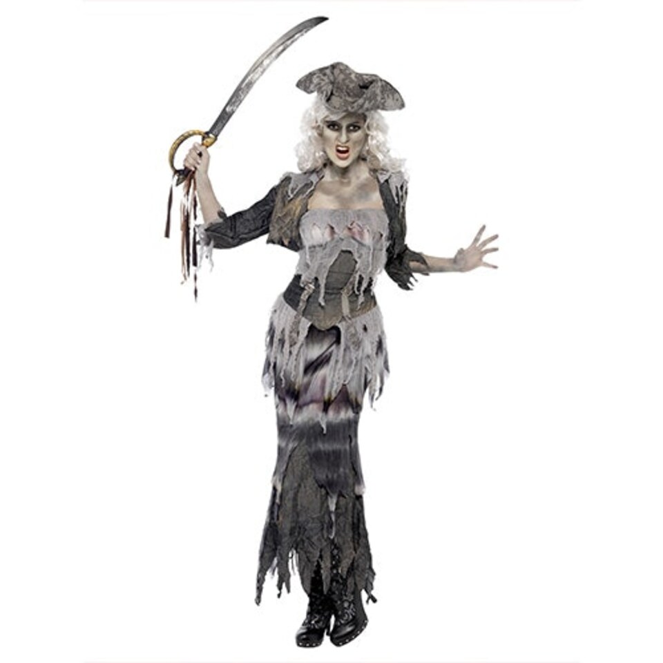 image 1 of Ghost Ship Ghoulina Deluxe Fancy Dress Costume Ladies Medium - UK 12-14