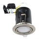 image 2 of ValueLights Pack of 10 Fire Rated Chrome Tiltable GU10 Recessed Ceiling Downlights Complete with 5w LED Bulbs 6500K Cool White