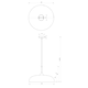 image 5 of Milagro Pendant Lamp Lincoln Blue/Gold 1XE27 35cm