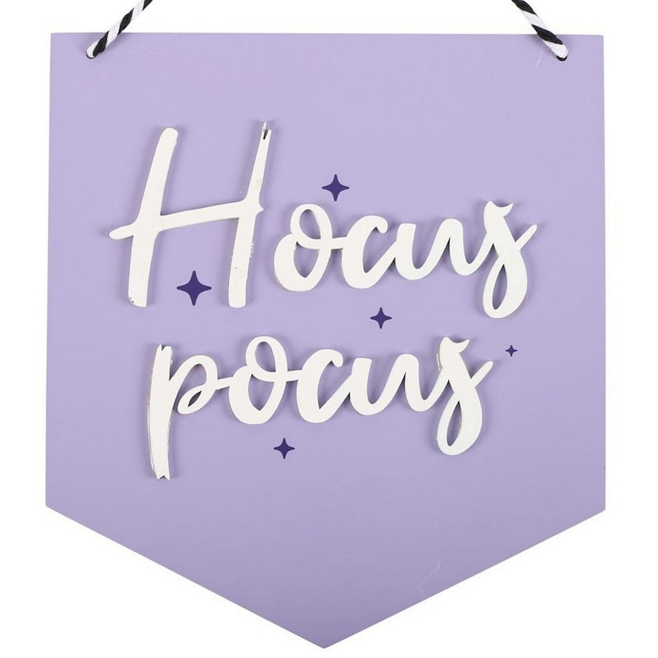 image 1 of Something Different Hocus Pocus Hanging Sign - Purple - One Size