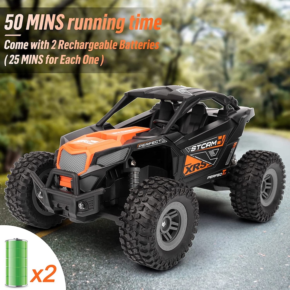image 1 of 2.4GHz 4WD Remote Control Car – High-Speed Off-Road RC Drift Buggy with LED Lights | All-Terrain Hobby Electric Vehicle Toy for Kids