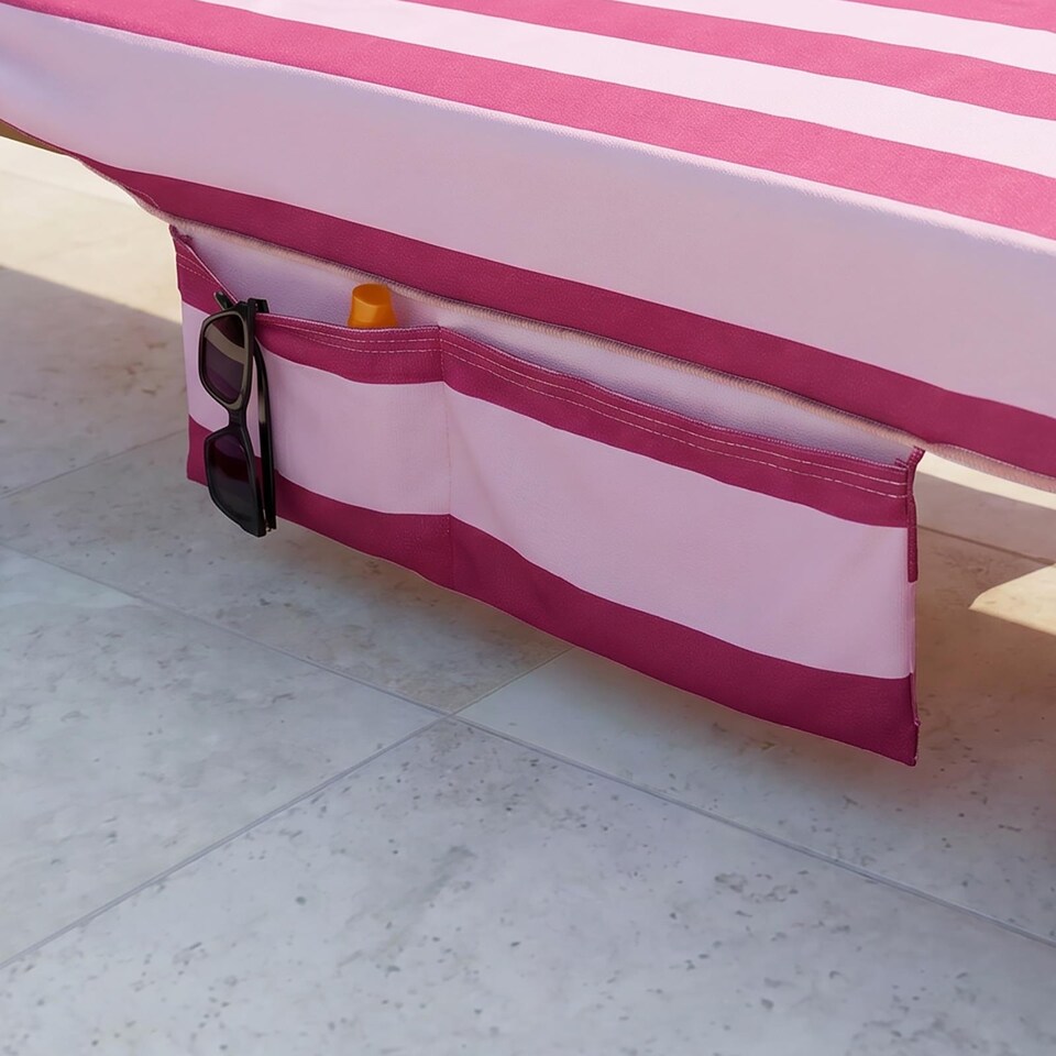 image 1 of OHS Stripes Beach Towel with Bag Quick Dry Absorbent Travel Spa
