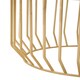 image 4 of Interiors by Premier White Marble Top Coffee Table, Gold Finished Open Frame Marble Coffee Table, Hallway Console Table for Home White