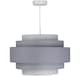 image 3 of Pair of Grey Ombre 5 Tier Light Shades | Grey | Large | 2