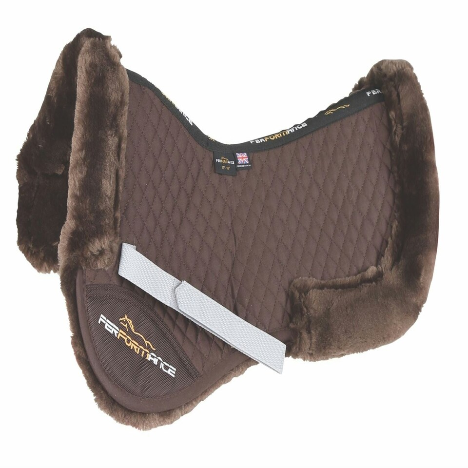 image 1 of Shires Performance Half Pad Blue | Size: 17-18 Inch
Colour: Navy Blue