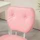 image 8 of Vinsetto Vanity Task Chair with Adjustable Height, Armless, Pink