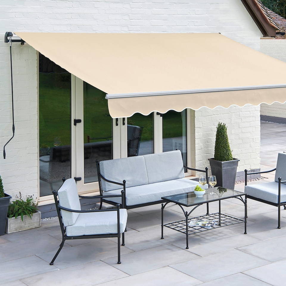 image 1 of Greenhurst Balmarol Beige Awning | Brown | 3.5m | 1