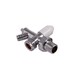 image 1 of Securplumb Chrome Plated Radiator Valve & Drain Off - Silver - 10mm