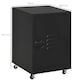 image 7 of HOMCOM Bedside Table, Rolling End Side Table, Mobile Storage Cabinet Black