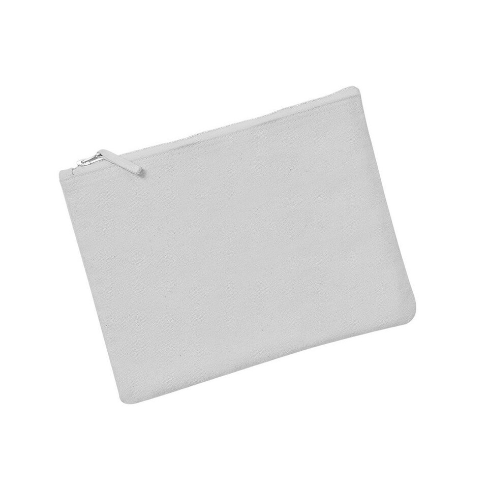 image 1 of Westford Mill Canvas Accessory Bag - Light Grey - 22.5cm x 16cm Grey