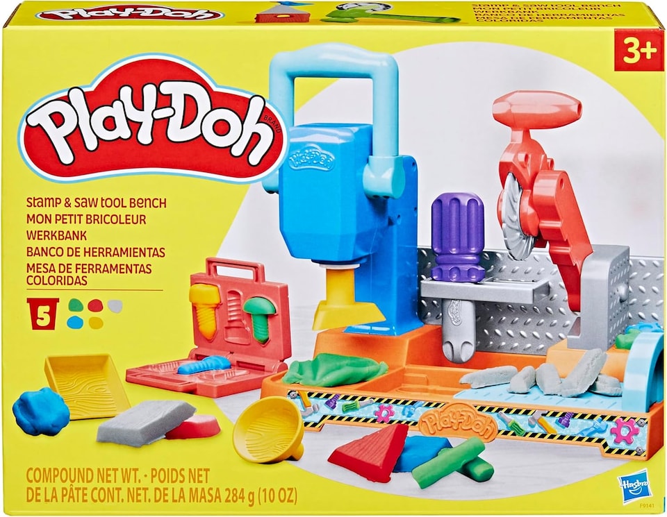 image 1 of Play Doh Stamp N Saw Tool Bench