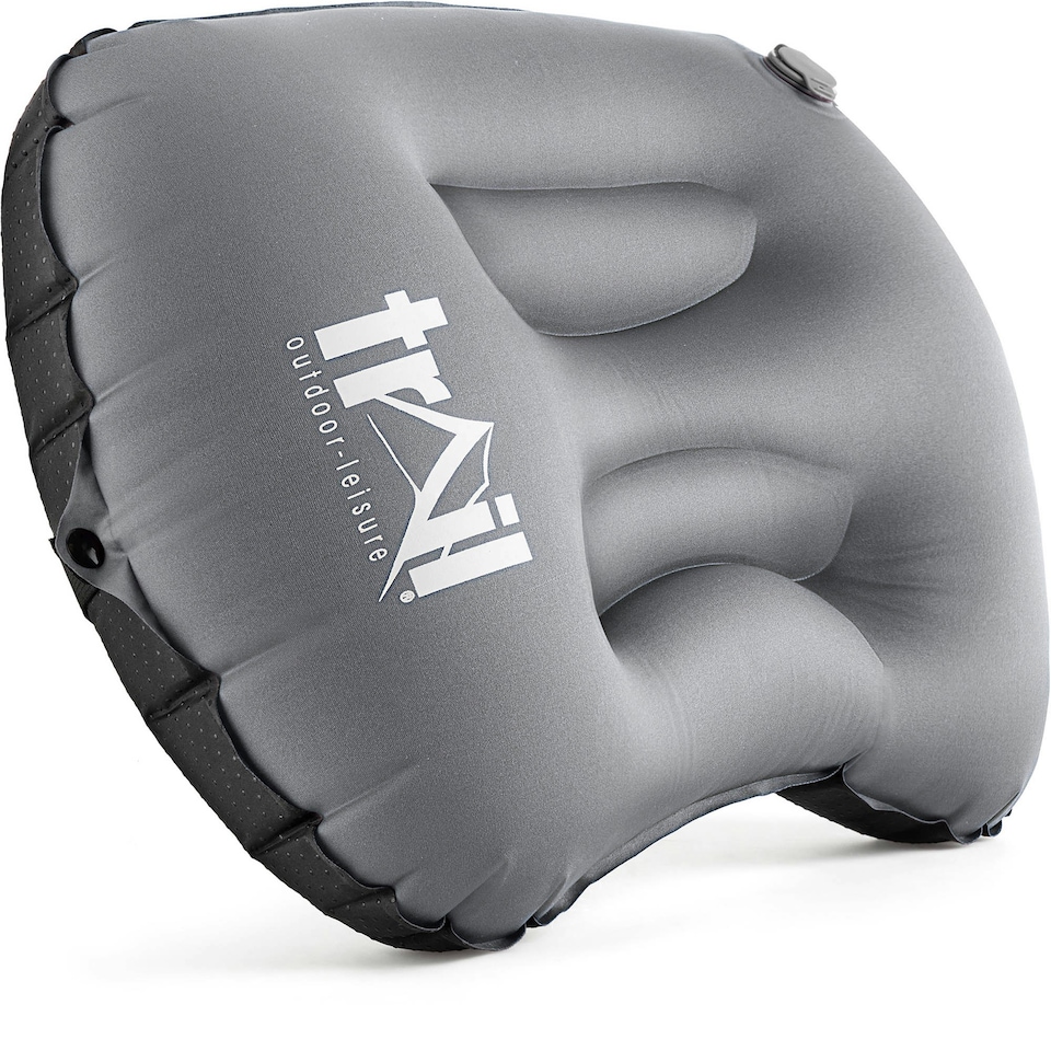 image 1 of Deluxe Inflatable Camping Pillow - Grey