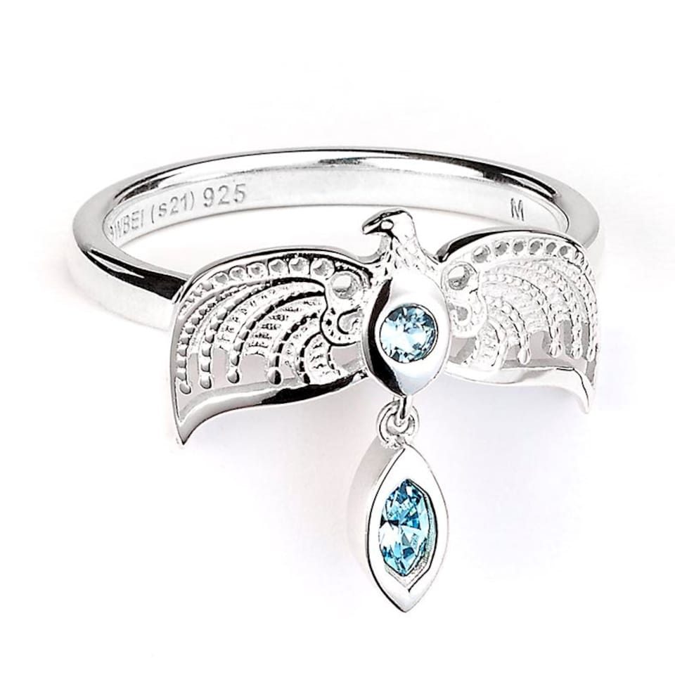 image 1 of Official Harry Potter Sterling Silver Diadem Ring Size M - HPSR0024-M