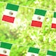 image 4 of Mexico Flag Rectangle Party Bunting 10m with 20 Flags