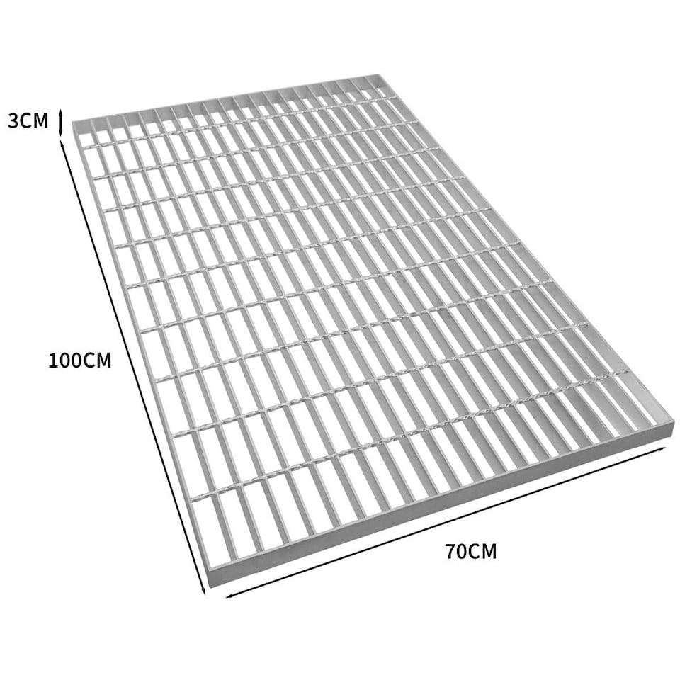 image 1 of Galvanised Grating - 1000mm x 700mm Silver