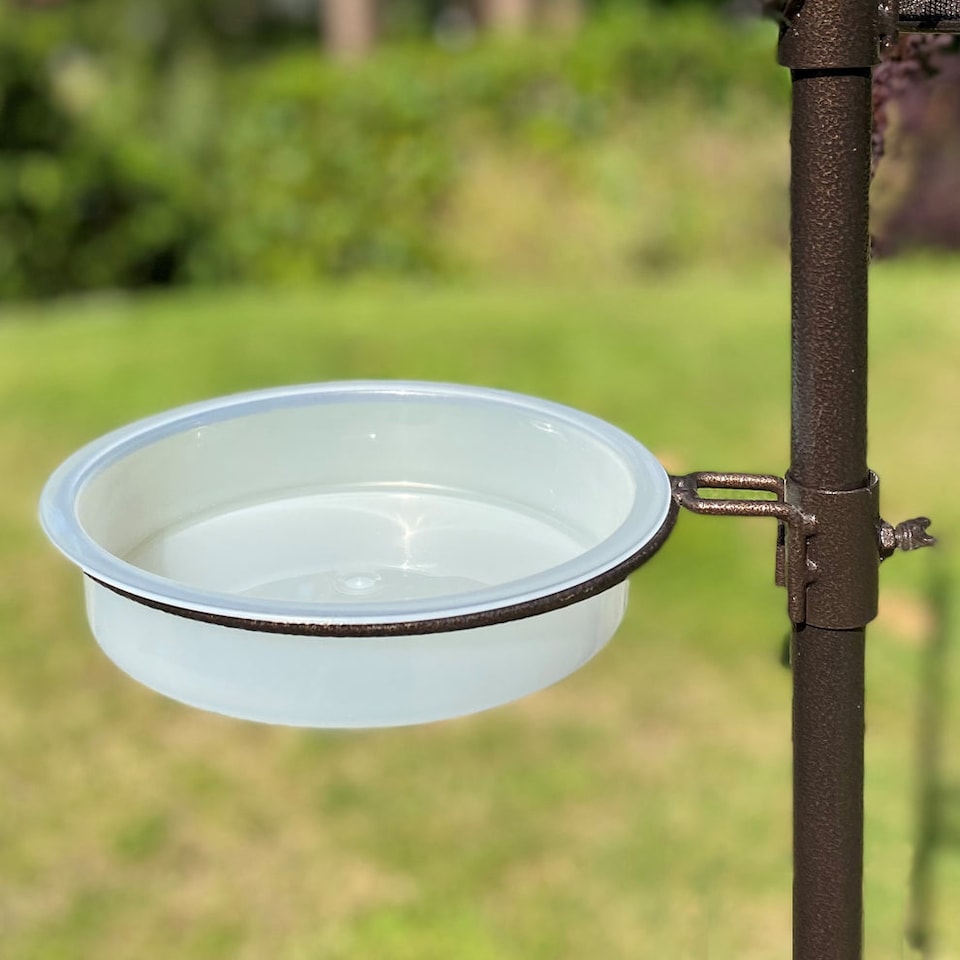 image 1 of Bird Bath Water Dish for Metal Bird Feeding Stations (Set of 2)