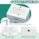 image 7 of COSTWAY Bathroom Vanity Storage Cabinet w/2 Doorsy Grey