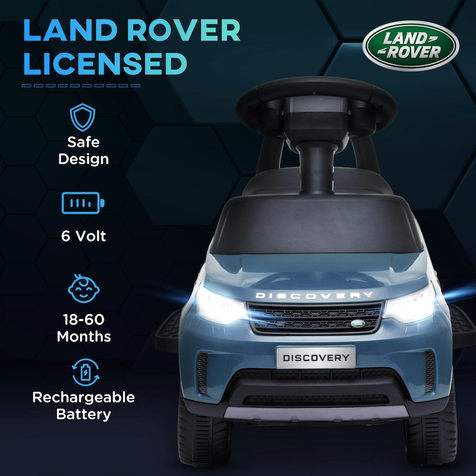 image 1 of AIYAPLAY Land Rover Licensed Kids Ride On Car, Sliding Car, Light Blue