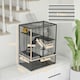 image 7 of PawHut 4-Tier Hamster Cage w/ Deep Tempered Glass Bottom, 60 x 40 x 80cm