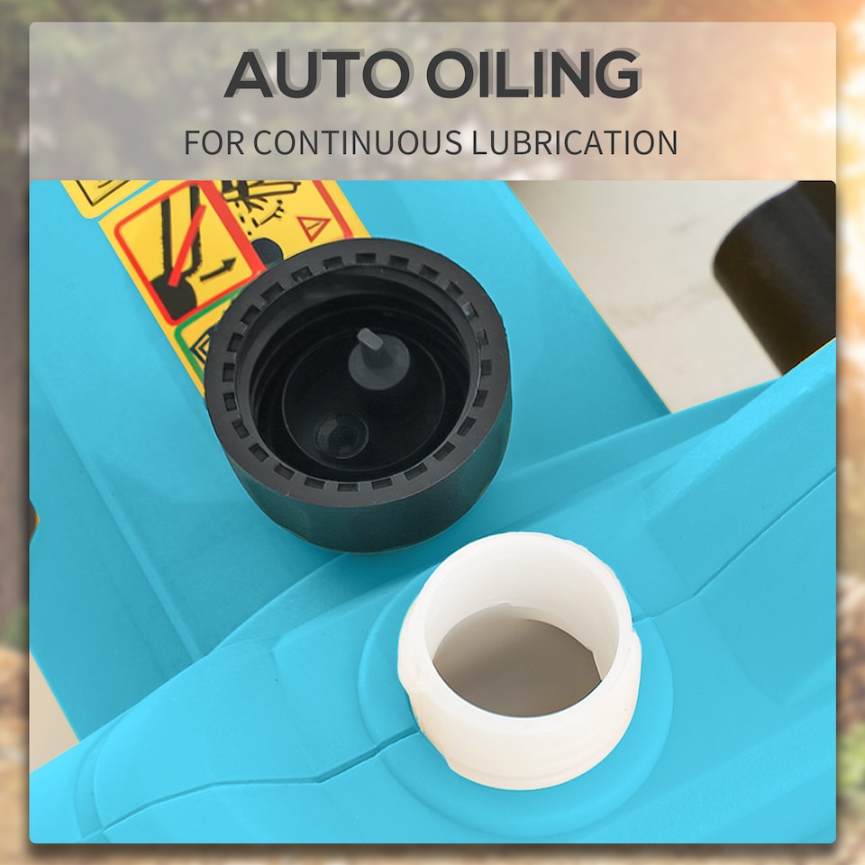 image 1 of DURHAND Electric Chainsaw Garden Tools, 2000 W for Wood, Blue