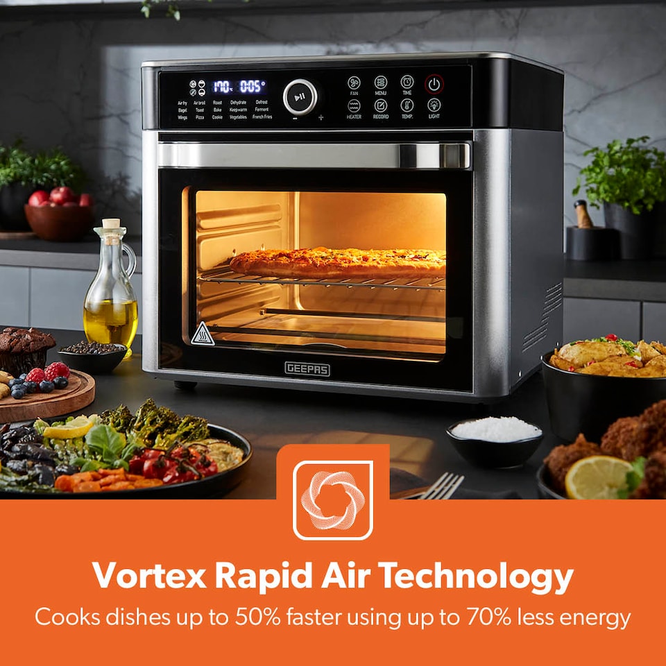 image 1 of Geepas 22L Countertop Convection Air Fryer Oven 1700W