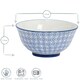 image 3 of Nicola Spring Hand-Printed Cereal Bowls - 16cm - Red - Pack of 6 Multi