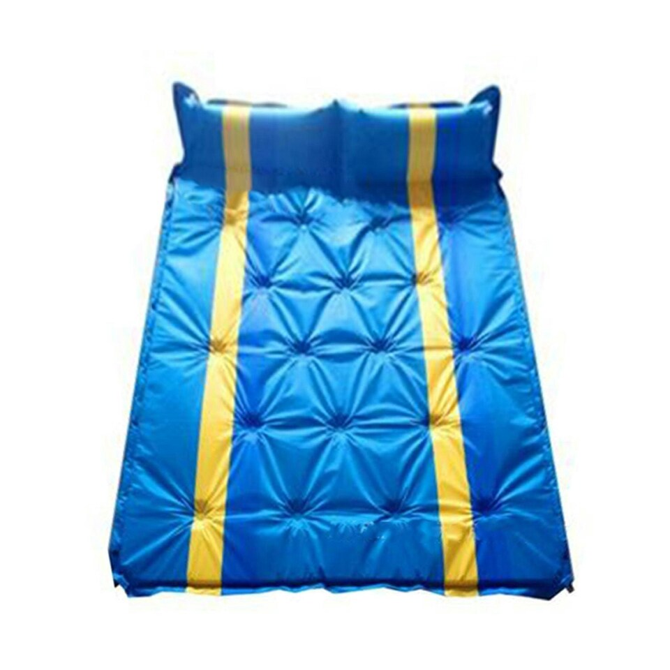 Alivio Camping Inflatable Sleeping Pad, Waterproof Inflating Sleeping Mat (Double, Blue) Blue