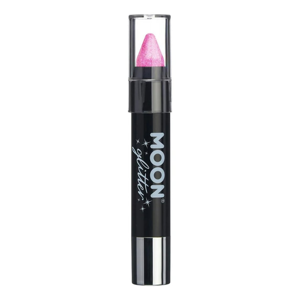 image 1 of Moon Glitter Iridescent Body Crayons (Pack of 3) - White/Pink/Orange - One Size