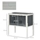 image 4 of PawHut Wooden Hamster Cage for Dwarf Hamsters, Gerbils, Rutin Chicken w/ Shelf