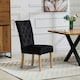 image 4 of Pienza Velvet Dining Chairs - Set of 2 - Black