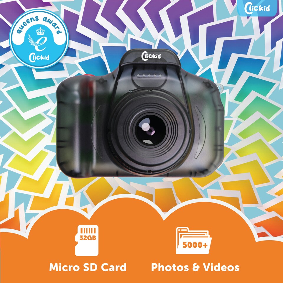image 1 of Majority CLCKID Kids CAM10 Camera | Dual Lens with 8 x Zoom | Video Recording