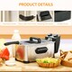 image 4 of HOMCOM 3 Litre Deep Fat Fryer Stainless Steel with Adjustable Temperature, 60min Timer, Removable Oil Basket, Viewing Window and Safety Cut Out, 2000W