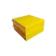 image 3 of Yellow Stackable Plastic Storage Drawers L322xW160xH87mm with Removable Compartments