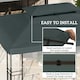 image 4 of Outsunny 3x4m Gazebo Replacement Roof Canopy 2 Tier Top UV Cover Patio Cream