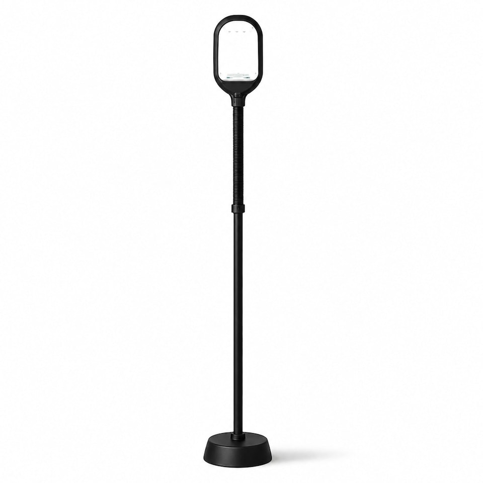 image 1 of Black Daylight Energy Saving 27W Floor Standing Reading Light | Black