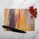 image 2 of Abstract Grunged Paint Glass Chopping Board | Multi