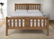 image 4 of 3ft Single Antique honey pine,wood,wooden,solid slatts,bed frame.